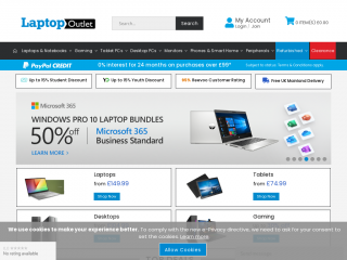 laptopoutlet.co.uk screenshot