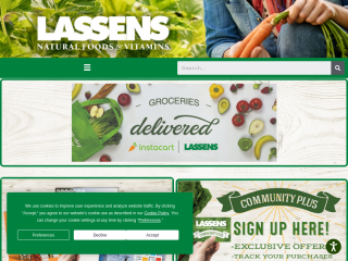 lassens.com screenshot