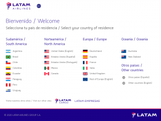 latam.com screenshot