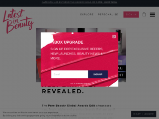 latestinbeauty.com screenshot