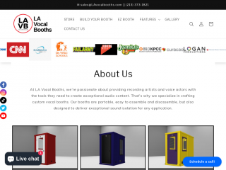 lavocalbooths.com screenshot