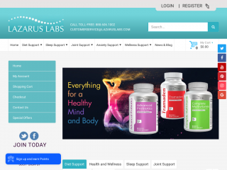 lazaruslabs.com screenshot