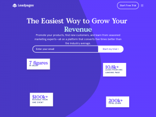 leadpages.com screenshot