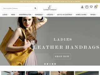 leathercompany.co.uk screenshot