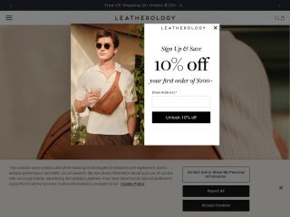 leatherology.com screenshot
