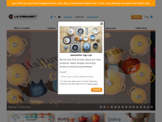 lecreuset.com screenshot