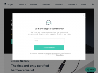ledger.com screenshot