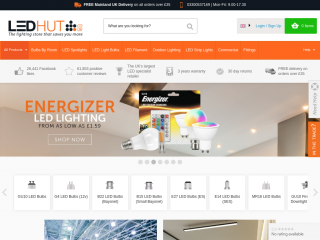 ledhut.co.uk screenshot