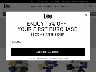 lee.com screenshot