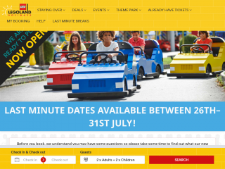 legolandholidays.co.uk screenshot