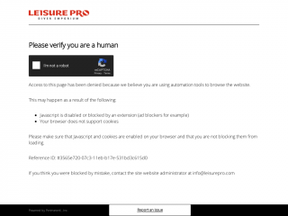 leisurepro.com screenshot