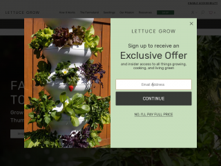 lettucegrow.com screenshot
