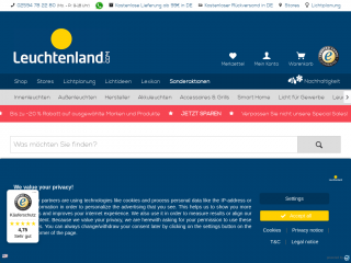 leuchtenland.com screenshot