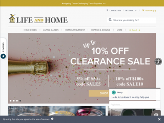 lifeandhome.com screenshot