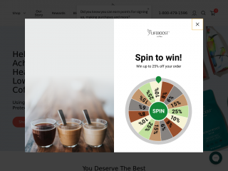 lifeboostcoffee.com screenshot