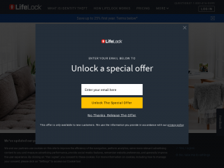 lifelock.com screenshot