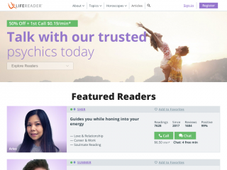 lifereader.com screenshot