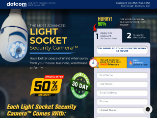 lightsocketsecuritycameras.com screenshot