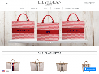 lilyandbean.co.uk screenshot