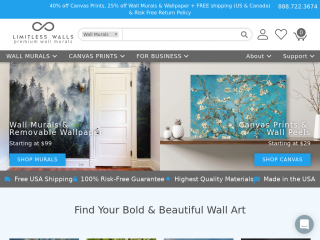 limitlesswalls.com screenshot