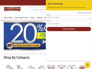 lindemannchimneysupply.com screenshot