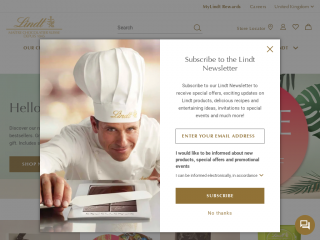 lindt.co.uk screenshot