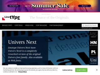 linotype.com screenshot