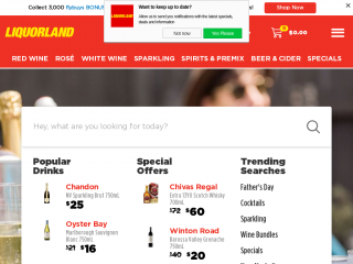 liquorland.com.au screenshot