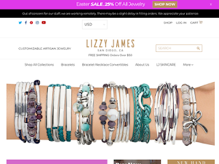 lizzyjames.com screenshot