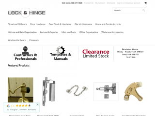 lockandhinge.com screenshot