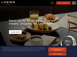 loewshotels.com screenshot