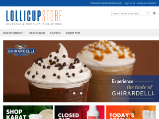 lollicupstore.com screenshot