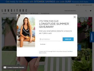 longitudeswim.com screenshot