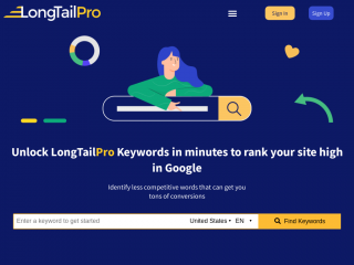 longtailpro.com screenshot