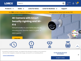 lorex.com screenshot