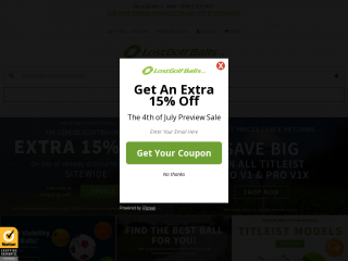 lostgolfballs.com screenshot