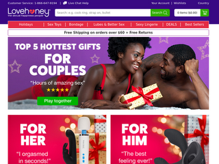 lovehoney.com screenshot