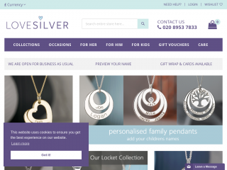 lovesilver.com screenshot