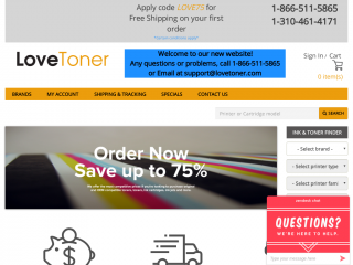 lovetoner.com screenshot