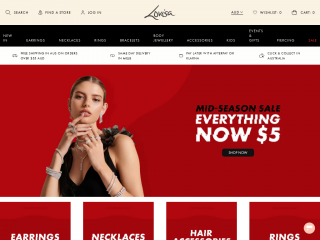 lovisa.com.au screenshot