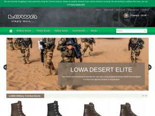 lowamilitaryboots.com screenshot