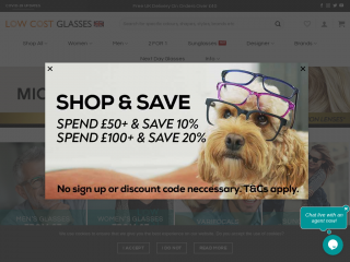 lowcostglasses.co.uk screenshot