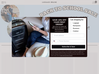 luggageonline.com screenshot