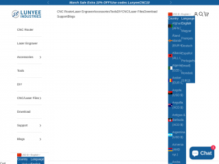 lunyeecnc.com screenshot