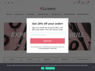 luvero.co.uk screenshot