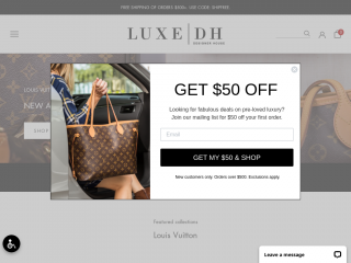 luxedh.com screenshot