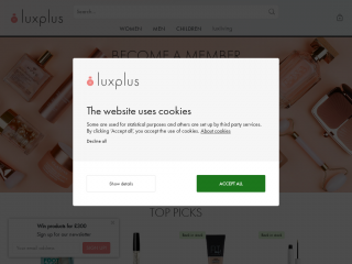 luxplus.co.uk screenshot