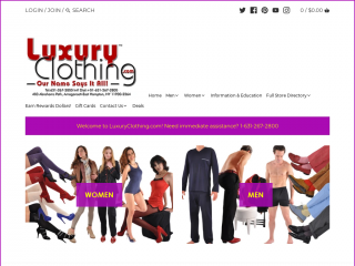 luxuryclothing.com screenshot