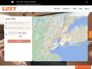 luxyride.com screenshot