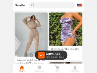 m.saramart.com screenshot